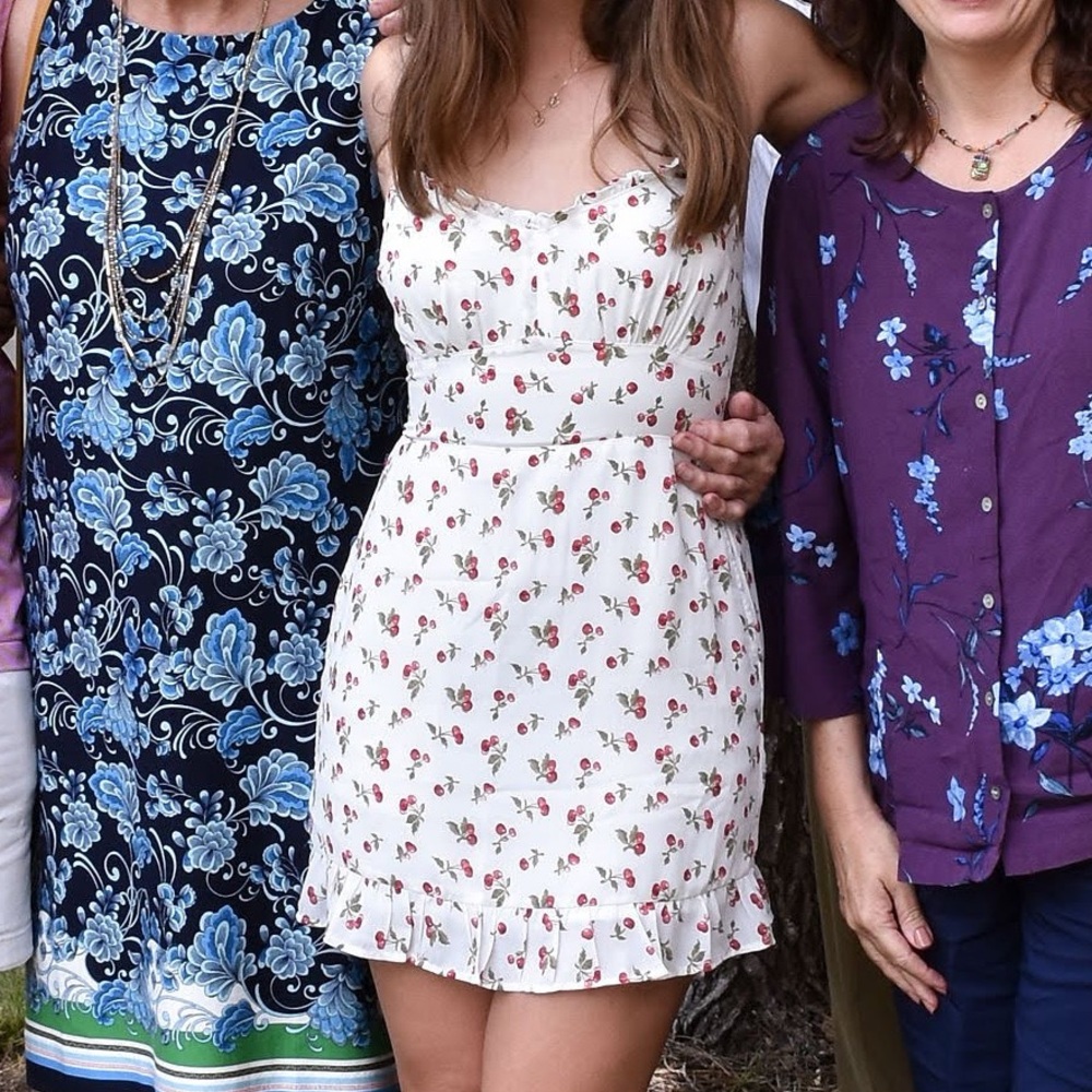 Abercrombie & Fitch White Floral Mini Dress